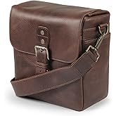 MegaGear Genuine Leather Camera Messenger Bag Mirrorless Portable electronic device cover
