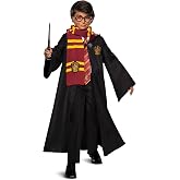 Disguise Harry Potter Dress Up Trunk for Kids, Official Wizarding World Costume Kit with Robe, Scarf, Tie, Wand and Glasses, Kids Size Small (4-6)