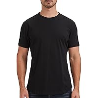Camiseta Cuello Redondo De Viscosa Bambú Negro Color Negro Tallas XS