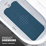 KEPLIN Premium Non-Slip Bath Mat 200 Suction Cups 40x100cm Dark Blue view 2