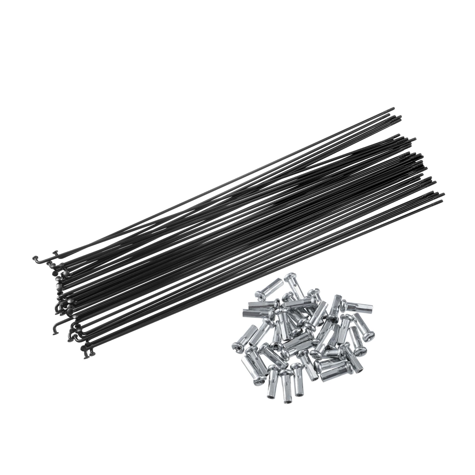 TUCKBOLD 36 Pcs Bicycle Steel Spokes 14G Bike Spoke 257mm Length with Nipples Automotive Parts