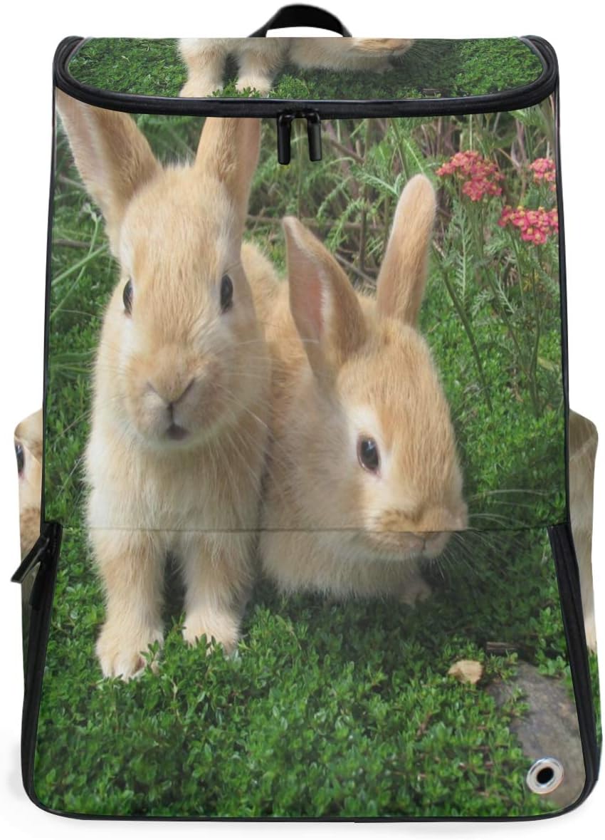 Laptop Backpack Two Yellow Rabbits Gym Backpack for Men Large Carry On