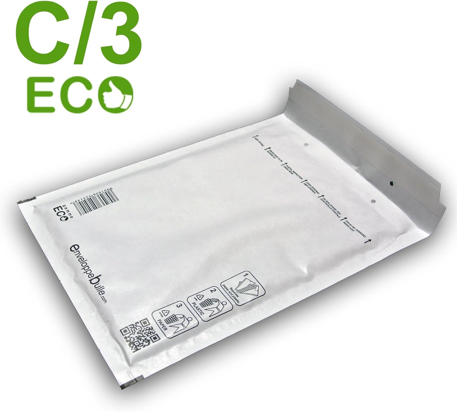 Lot of 100 Bubble Wrap Padded Envelopes ECO C/3 Format 150 x 220 mm