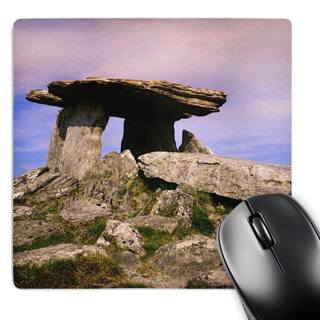 3dRose mp_277534_1 8/8-Inch"Ireland/Burren Ancient Poulnabrone Dolman Tomb" Mouse Pad - Multi-Colour