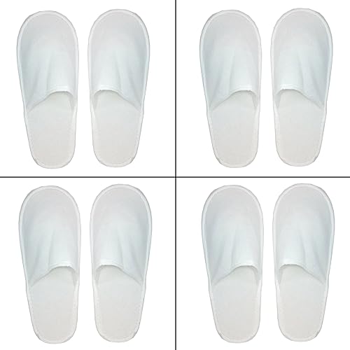 white bedroom slippers