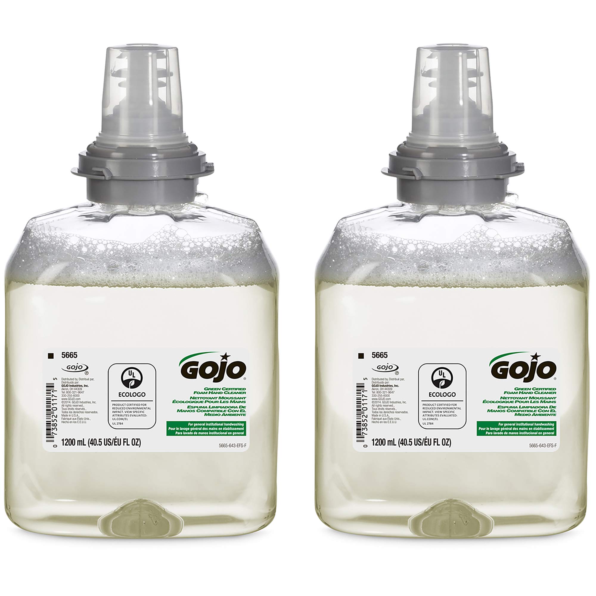 GOJO Green Certified Foam Hand Cleaner, Fragrance Free, EcoLogo