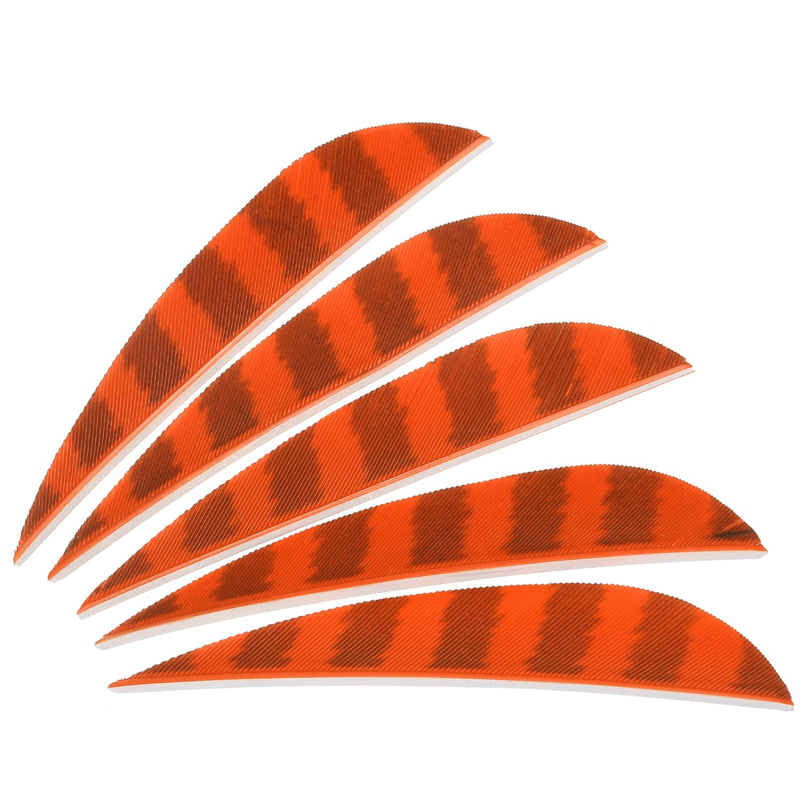 PATIKIL Shield Cut Vanes, 20 Pack 3 Inch Arrow Fletch Turkey Feather Fletch Right Wing Fletching for DIY Target Shooting, Orange