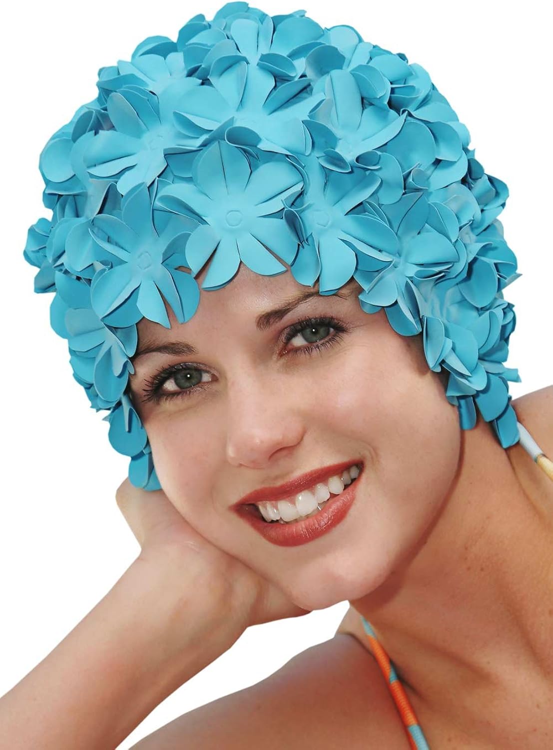 retro bathing caps