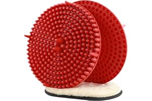 YGDMD 2PCS Dirt Guard Bucket Insert,Car Wash Bucket Dirt Guard with Sponge Gloves Absorbs Dirts & Impurities,Heavy Duty & Universal Cyclone Grit Trap Car Detailing Kit for Cars,SUVs (Red)