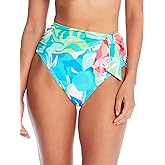 Bleu Rod Beattie Summer Escapes High-Waist Bikini Bottom 10, Multi Print