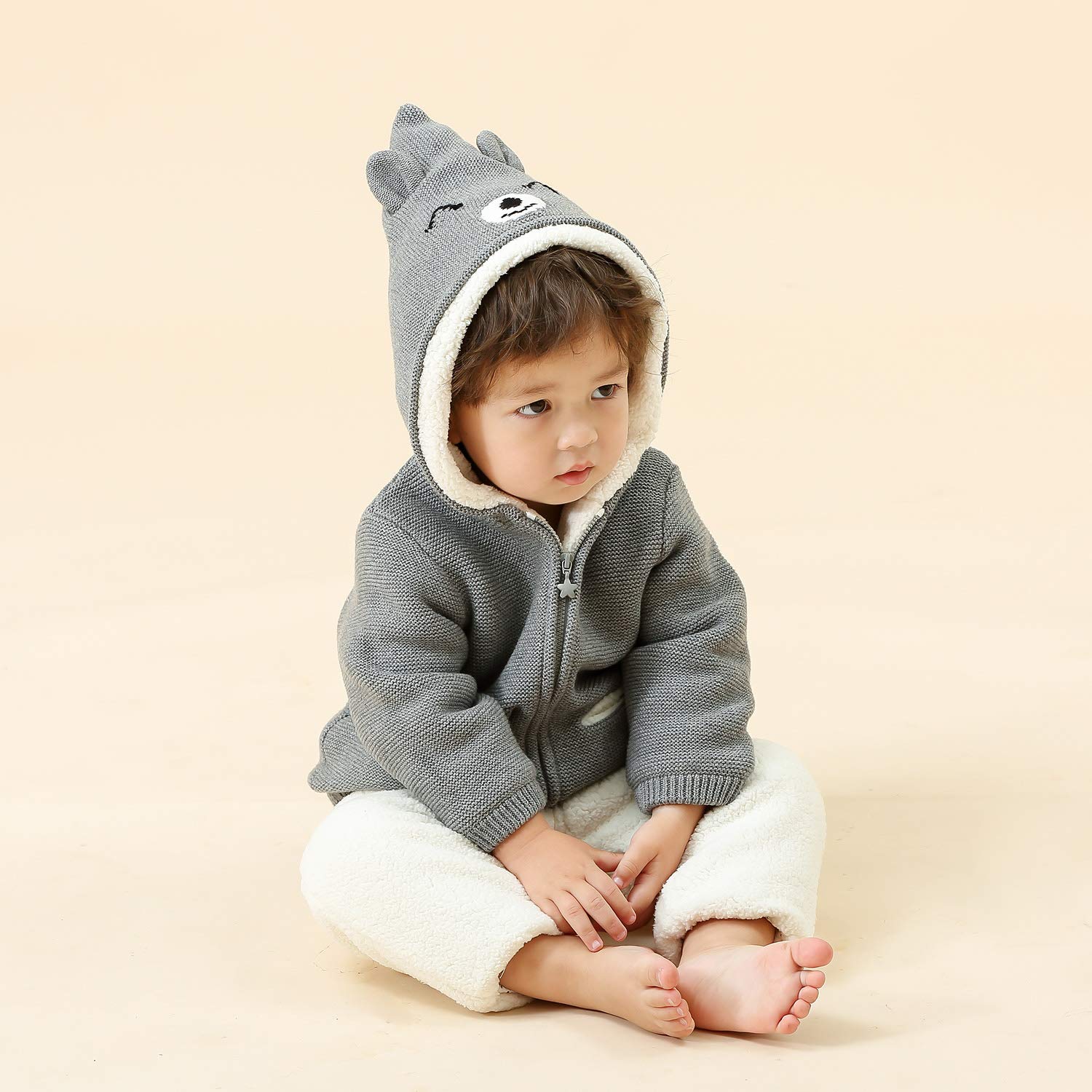 baby zip up sweater