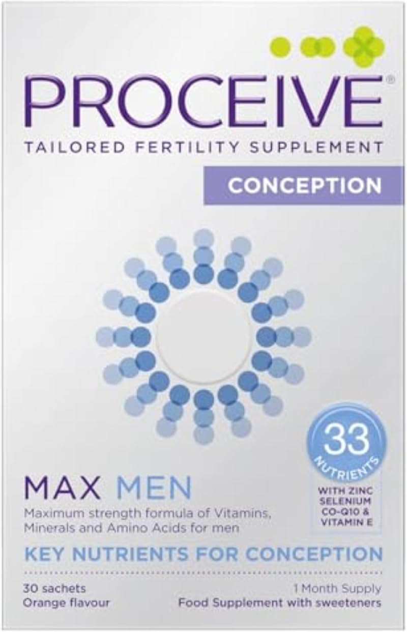 Proceive MAX Men Fertility Supplement 30 Sachets Vegan