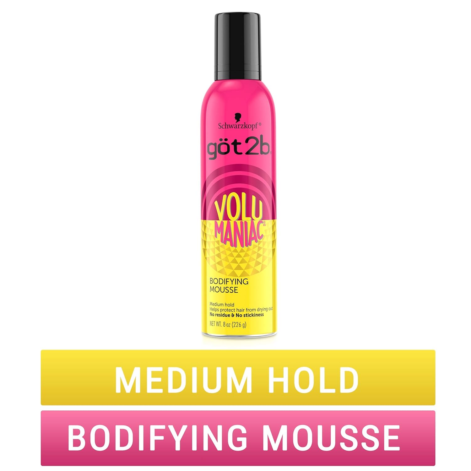 Got2b Volumaniac Bodifying Hair Mousse, 8 Ounce : Beauty