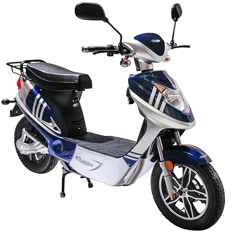 Rolektro eco-City 20 V.2 Blau-Silber Elektroroller 20 Km/H Straßenverkehrszulassung 500W E-Scooter Keine Helmpflicht