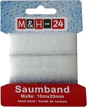 M H 24 10m Bugelband Saumband Fur Textilien Hosen Gardinen