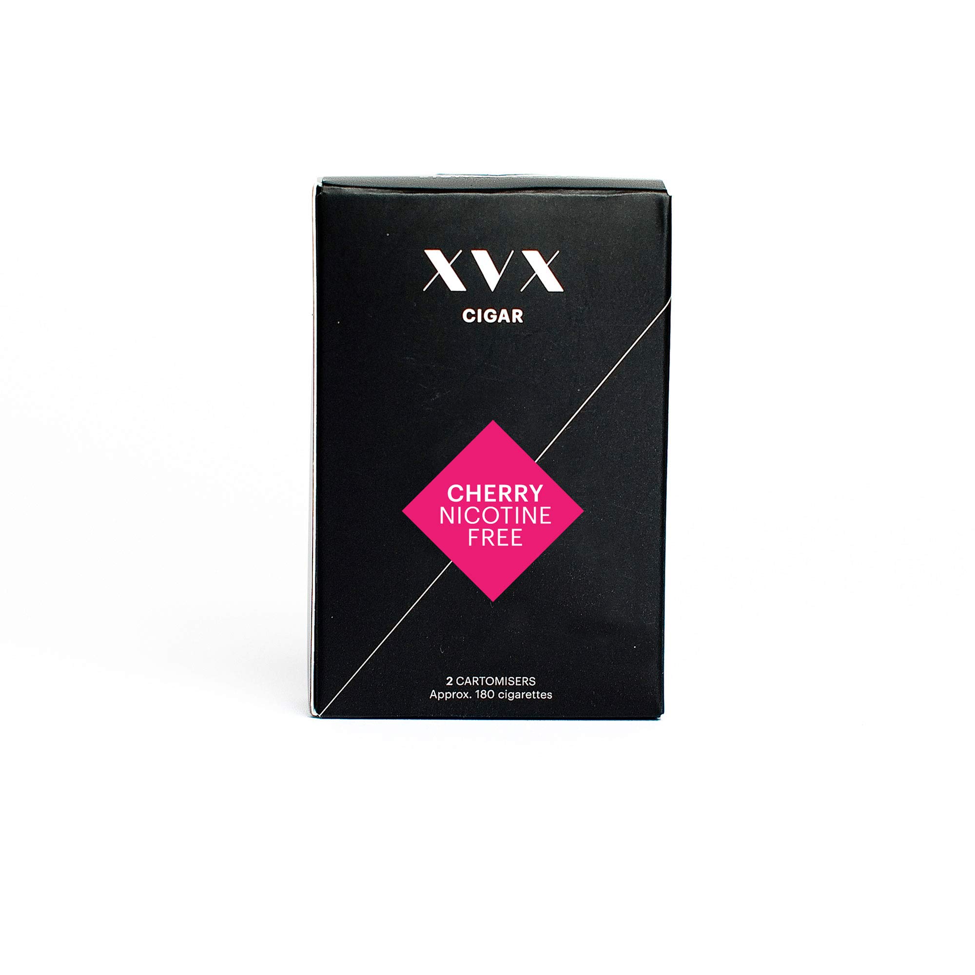 XVX CIGAR Refill - Electronic Cigar Refill - Cherry Flavour - 1800 Puffs Per 2 Pack - 900 Puffs Per Cartridge - E Cigarette - E Cigarettes Shisha - Nicotine Free