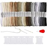 Pllieay 30 Skeins Friendship Bracelets Floss, Black