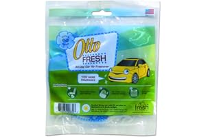 Fresh Products Otto Fresh, Car Air Freshener, 30-Day Use, Under Seat Placement, Retail Ready, Powerful Fragrance — Clean Breeze, blue, Made In USA, 12pk