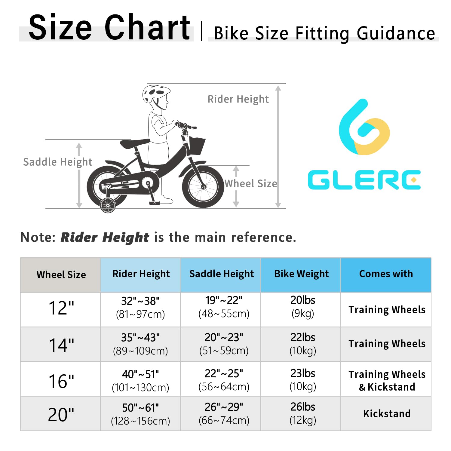 Maggie Girls Bike, 12-20 Inch Kids Bike for 2-13 Years Old Children, Princess Style Kids Bicycle with Doll-Seat & Basket & Training Wheels, Multiple Colors
