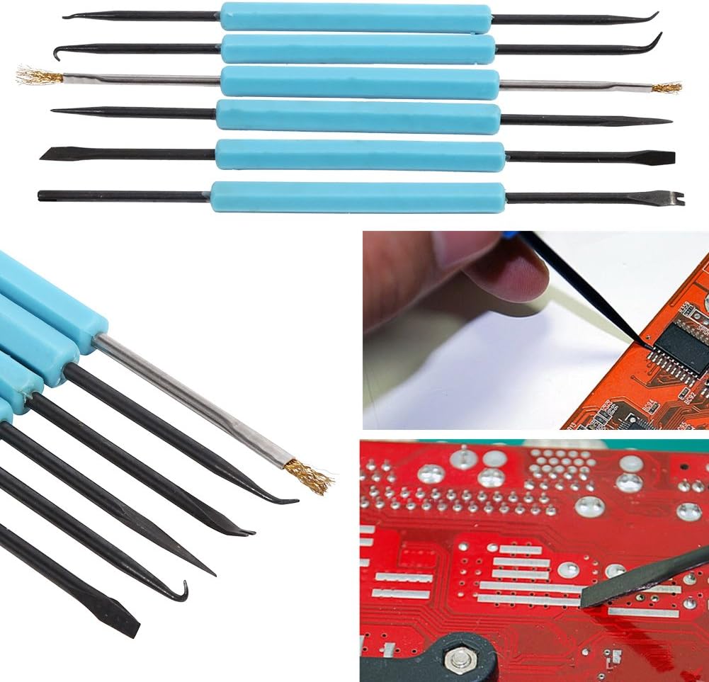 6 in 1 Blue Double-Sided Solder Assist Disassembly Tool, for Integrated Circuit Assembly and Disassembly - Image 3