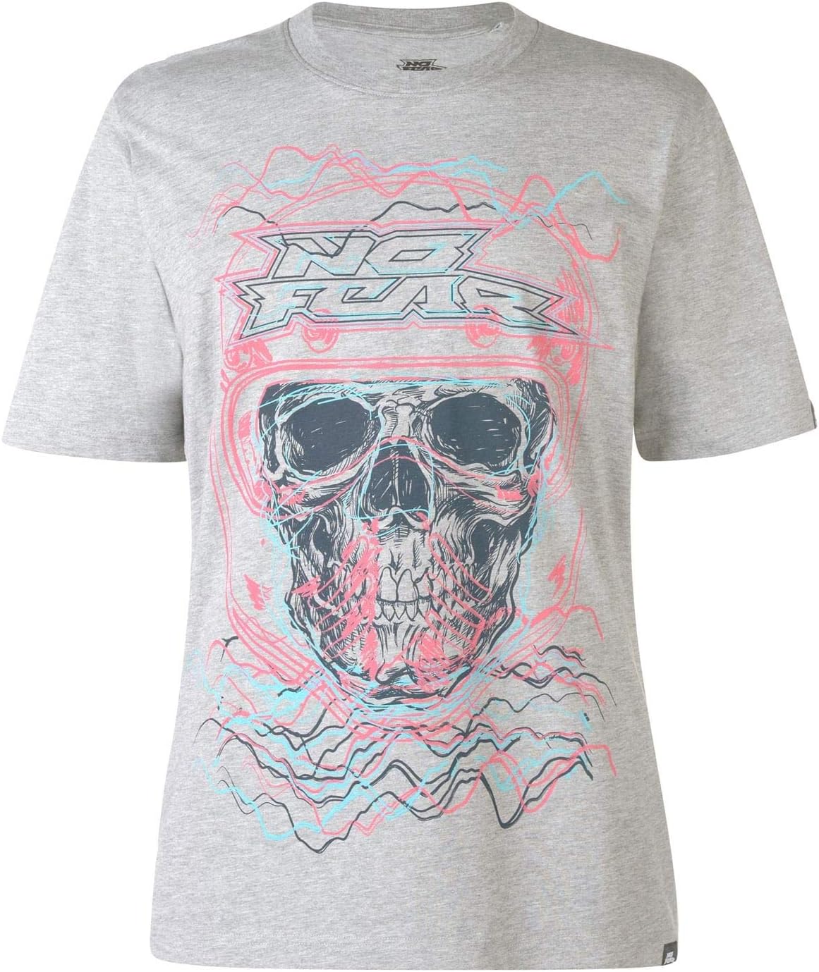 No Fear Mens Core Graph T Shirt Crew Neck Tee Top Short