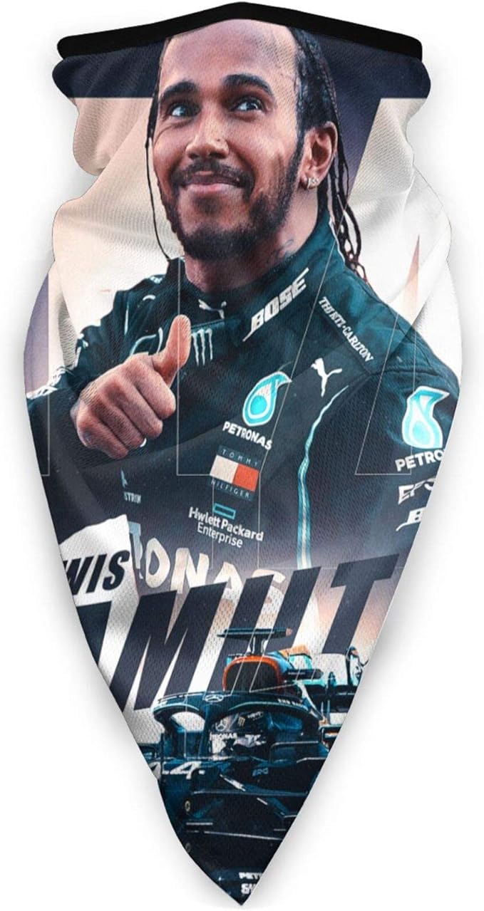 Multifunction Lewis Hamilton Face Cover Fun Neck Gaiter Scarf Dust Face