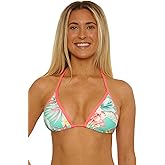 Salt Life Women's Biscayne Triangle Bikini Top, Adjustable, Tie Back, Swimwear Separates