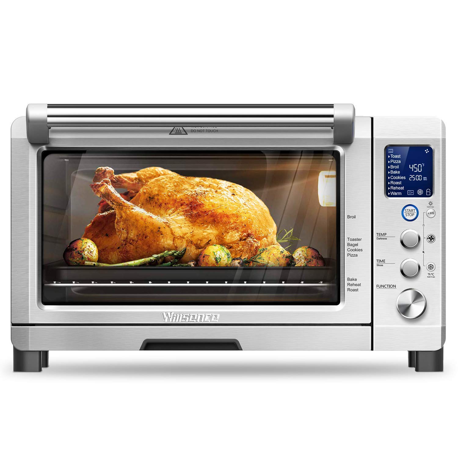 Toaster Oven, Willsence Convection Toaster Oven Stainless Steel 6 Slice