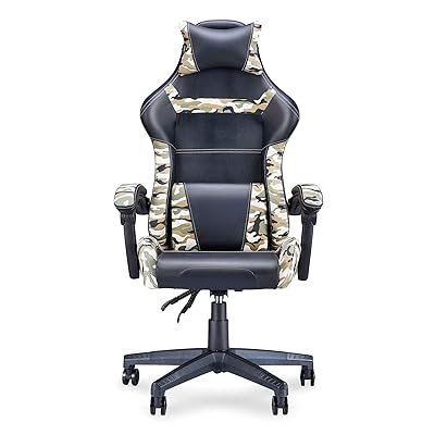 Buy Camouflage Gaming Chair Camo Computer Video Game Chairs Office Chair Big And Tall Adjustable Armrest Comfortable Carbon Fiber Pu Leather With Headrest Lumbar Support For Men Boys Adults Teens Kids Ps4 Online In Greece B08mbr4jxv