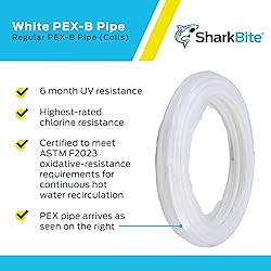 SharkBite 2 Inch x 100 Feet White PEX Pipe Flexible