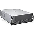 Rosewill 4U Server Chassis Case|Supports up to 4 GPUs|8 Hot-Swap 3.5"/2.5" SATA/SAS up to 12Gbps|E-ATX Compatible|3x 12038 Hot-Swap Fans,2 Rear 8038 Fans|USB 3.2 Type-C|With Rail Kit-RSV-AI01