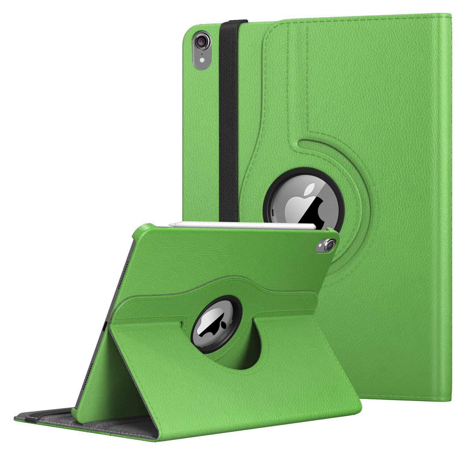 Rotate 360° Leather Stand Cover For Apple iPad 10th/11th Generation Released 2022/2025 and Model Numbers are A2757, A2777, A2696, A3355, A3356, A3354 (Green)