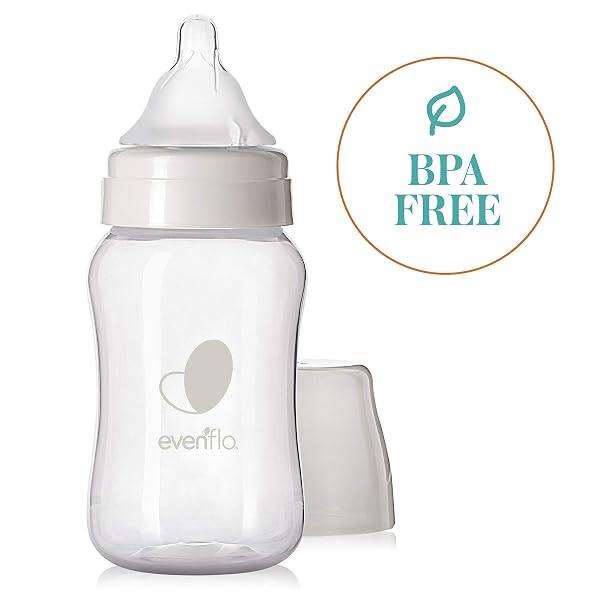 EVENFLO FEEDING PREMIUM PROFLO VENTING BALANCE PLUS WIDE NECK BABY, NEWBORN AND INFANT BOTTLES – HELPS REDUCE COLIC – 9 OUNCE (PACK OF 6)