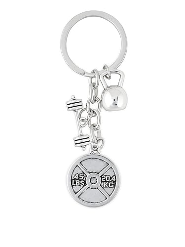 HAQUIL Dumbbell Kettlebell Weightlifting Keychain, Best Motivational Gift  Fitness Keychain, Fitness Trainer Gift Key Ring, Health Lover Keychain in 