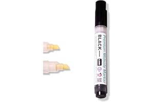 Wilkins Premium Midsole Marker for Customization Paint on Leather, Suede, Fabric and Soft Foam for 2-4 Pair of Shoes (Black)