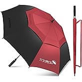 ZOMAKE 62/68 Inch Golf Umbrella Large Oversized Golf Stick Umbrella Windproof Automatic Open with Double Canopy Vented Waterproof for Rain