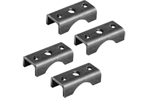 OTTFF 4 Pack Trailer Axle Spring Perch Seats for 2-3/8" OD Axle, Leaf Spring Hanger, U Saddle Bracket, 7/32" Thick, Carbon St