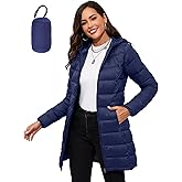 ANOTHER CHOICE Women Packable Puffer Jacket Lightweight Hooded Puffy Jacket