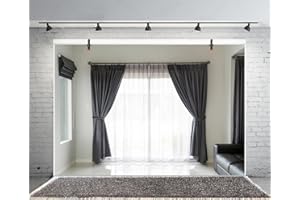 Leyiyi 7x5ft Photography Background Study Inside Backdrop Business Meeting Room Office Sofa French Window Modern Hotel Hall V