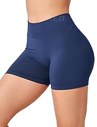 YEOREO Workout Scrunch Shorts Women V Back Gym Butt