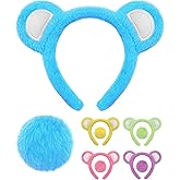 Taranovi Bear Costume Accessories - Bear Ears Headband and Tail for Adult Women Halloween