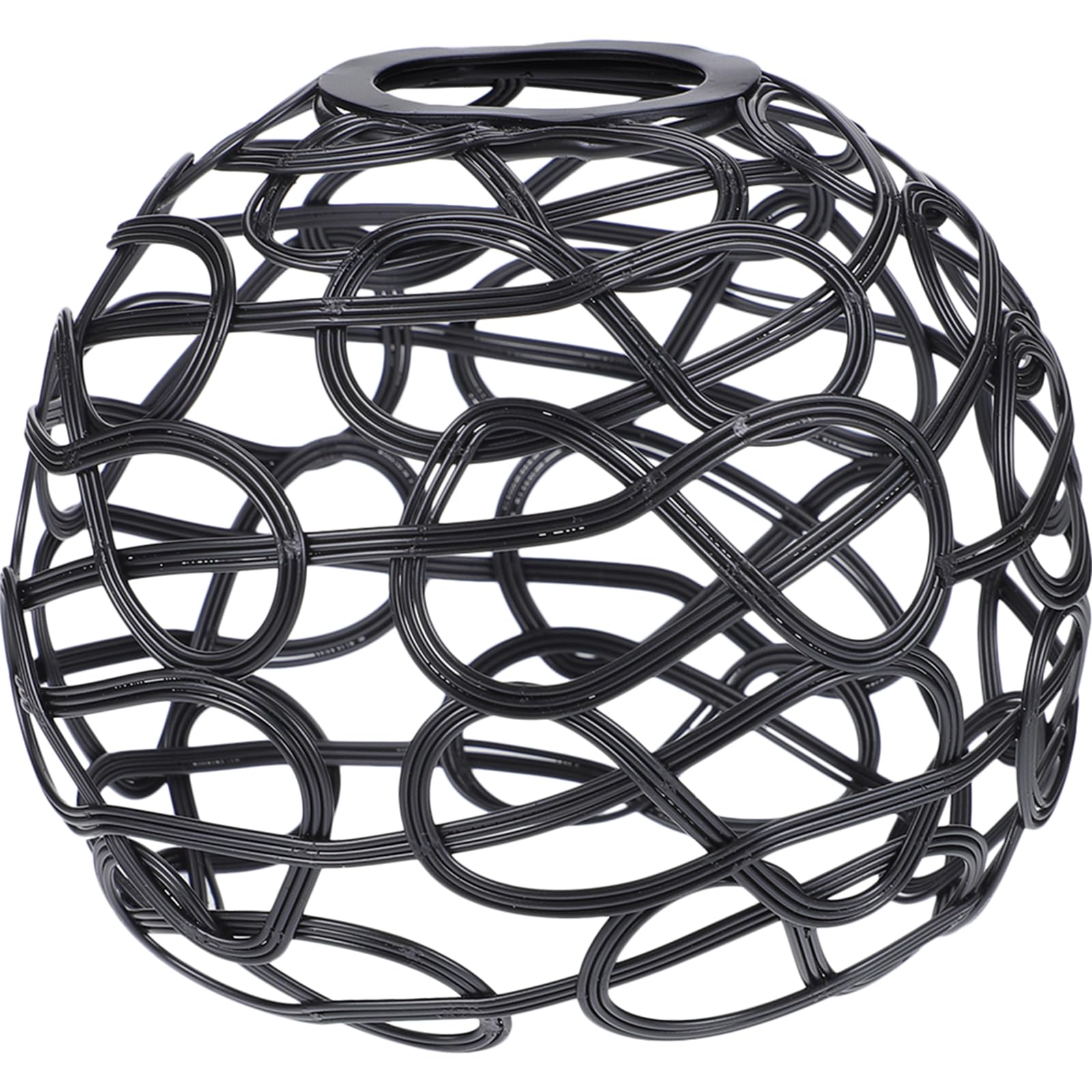 CAXUSD Lampshade Metal Chandeliers Woven Pendant Light Black Lantern Pendant Lamp Shade Ceiling Lamp Shade Pendant Shade Cover Chandelier Shade Black Lampshade Decorative Lamp Shade Black