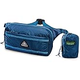 Haimont Ultralight Foldable Fanny Pack, Men Women Belt Waist Bag Crossbody Small Cordura Nylon Sling Bags for Travel, Hiking,