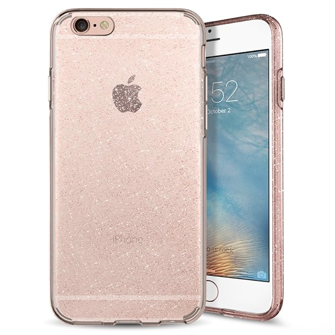 Spigen Liquid Crystal Glitter 11,9 cm (4,7 Zoll) Hülle Pink (Handyhülle), Apple iPhone 6S/6, 11,9 cm (4,7 Zoll), pink