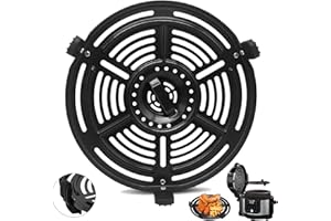 Air Fryer Grill Plate for Ninja FD302 6.5 Qt FD101 5 Qt FD401 8 Qt Air Fryer, 9.7' Air Fryer Grill Pan Crisper Plate Replacem