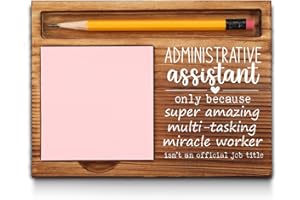 AKEKE Administrative Assistant Gifts, Administrative Assistant Appreciation Gifts, Thank You Administrative Assistant Gift, Funny Admin Assistant Gifts Office Self-Stick Note Pad Holders GSH2