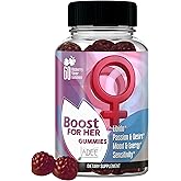 Libido Booster for Women Intimacy Gummies - Increase Passion, Desire, Mood & Excitement, Relieve Stress, Reduce Dryness & Heighten Sensitivity, KSM-66 Ashwagandha Aphrodisiac & Arousal Supplements