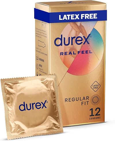 Durex Real Feel Condoms 12s Latex Free Extra Lube Easy On Shape