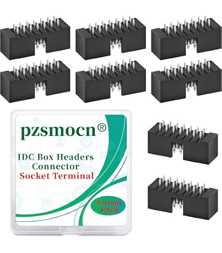Electronics Prototyping Headers 50-Piece 2.54mm Box Header Connector ...