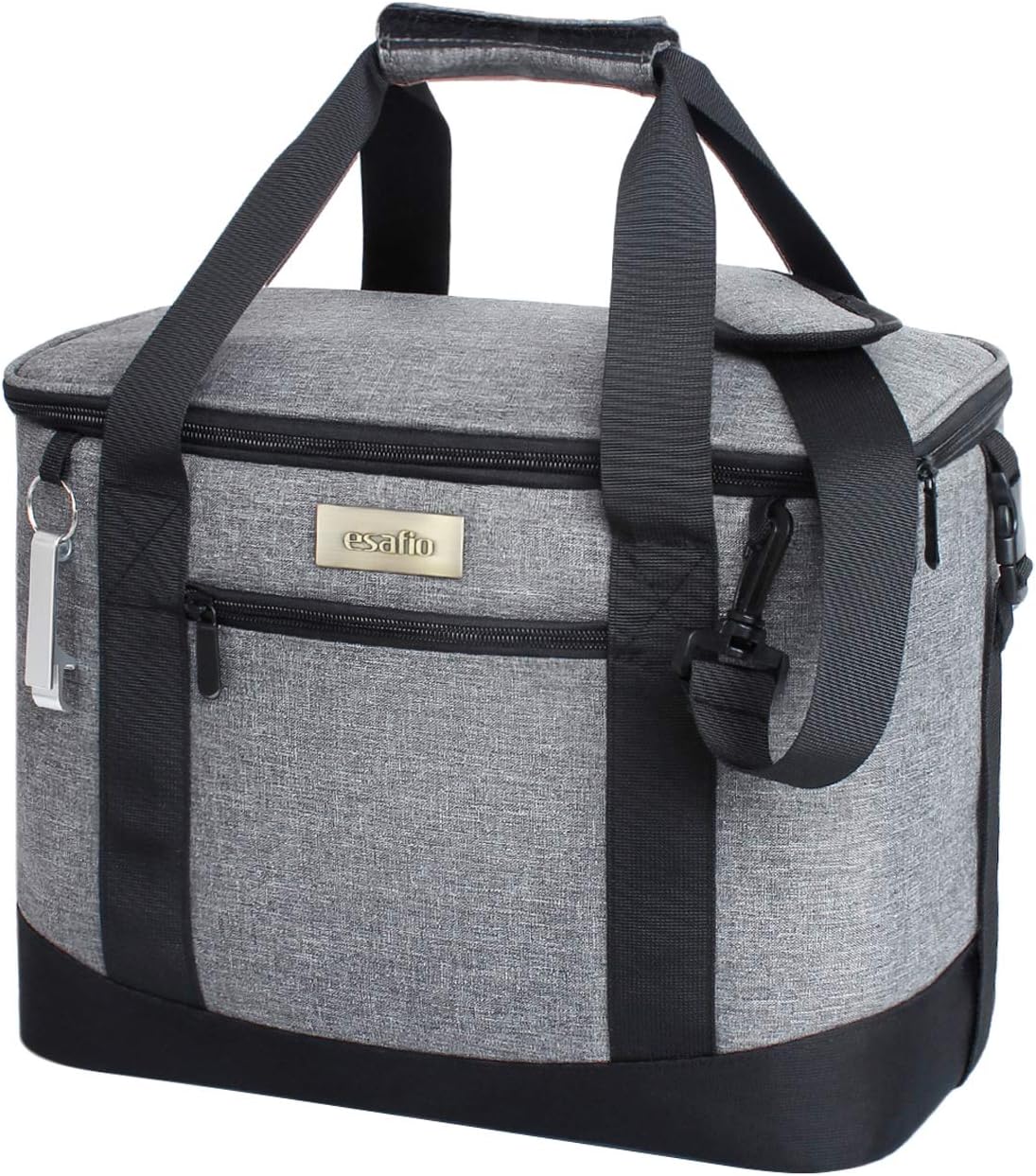Esafio18L Insulated Picnic Lunch Bag Large Leakproof Cooler Bag with Picnic Mat, Removable Shoulder Strap,Beer Driver for Outdoor/Camping/BBQ/Travel
